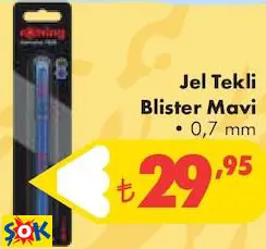 ROTRİNG JEL TEKLİ BLİSTER MAVİ • 0,7 MM